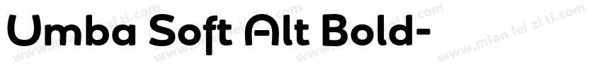 Umba Soft Alt Bold字体转换